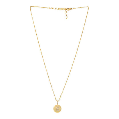Silken Alphabet X Necklace