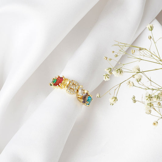 Lowe Multicolour Alphabet B Ring