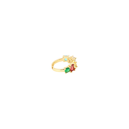 Lowe Multicolour Alphabet K Ring