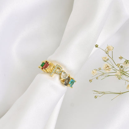 Lowe Multicolour Alphabet P Ring