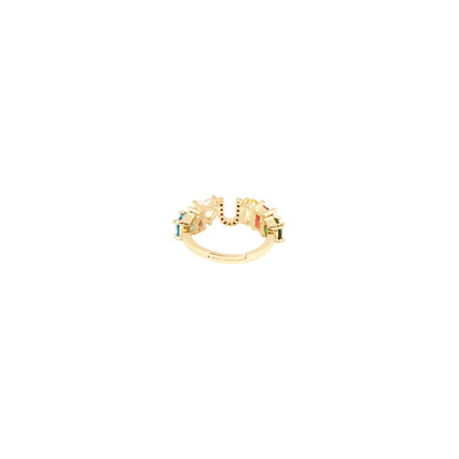 Lowe Multicolour Alphabet U Ring