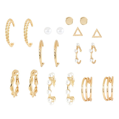 All About Hoops Gold Earring Set