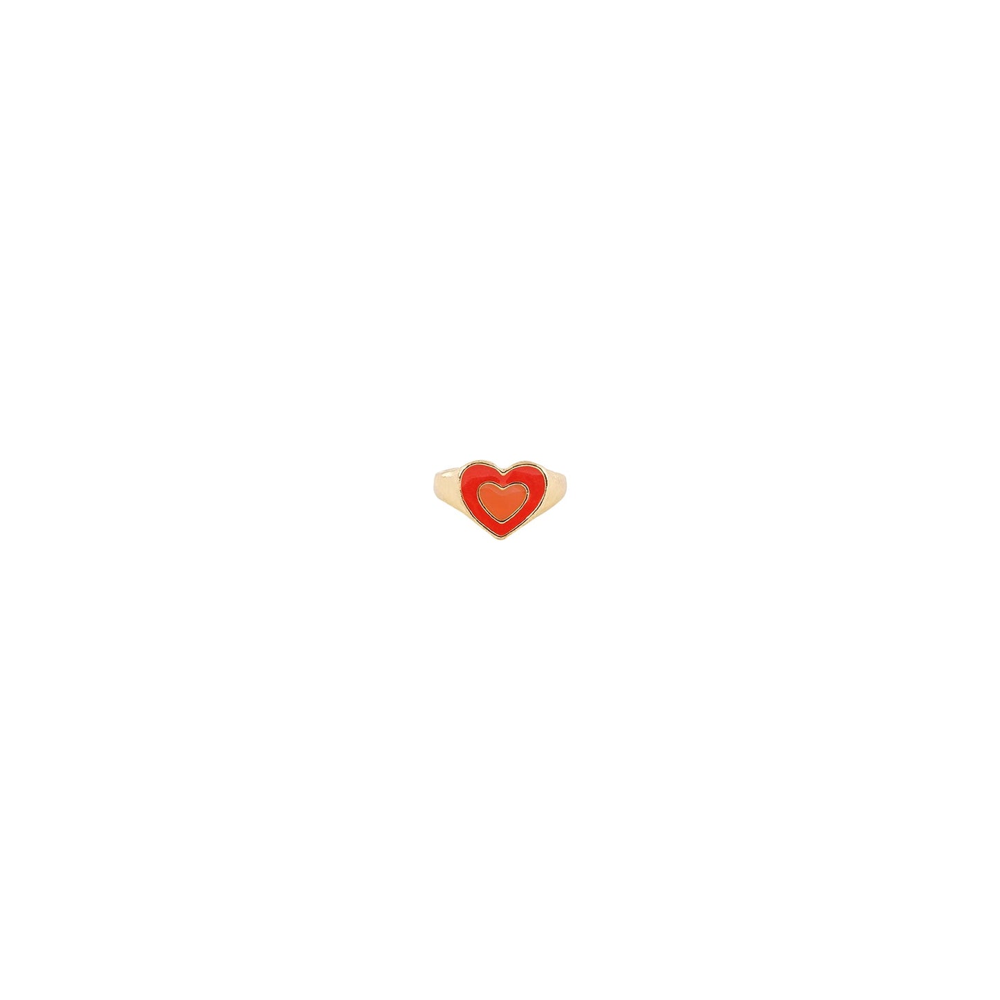 Ellery Orange Heart Ring