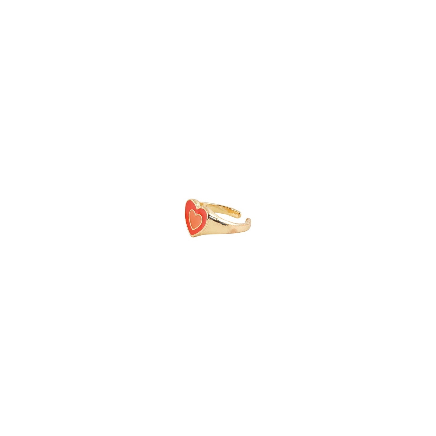 Ellery Orange Heart Ring