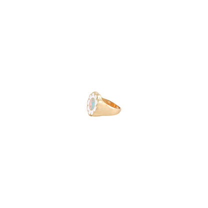 Felice Floral Colour Pop Signet Ring