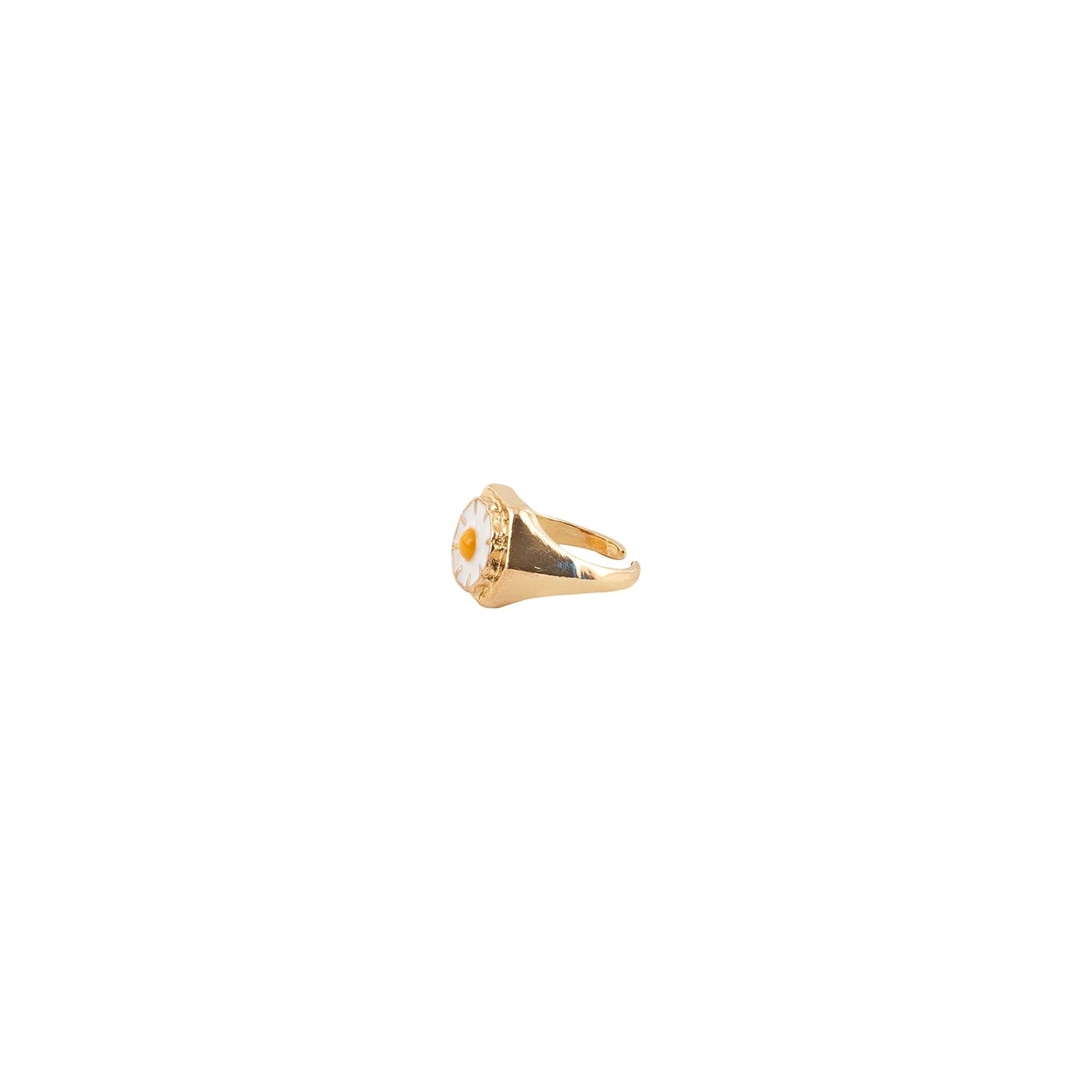 Dainty Daisy Signet Ring