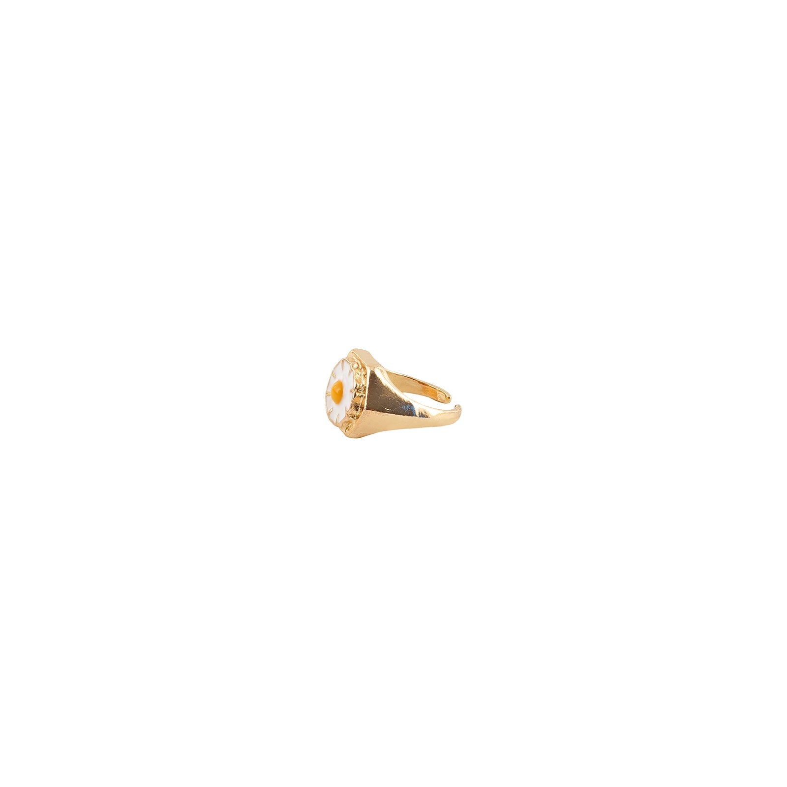 Dainty Daisy Signet Ring