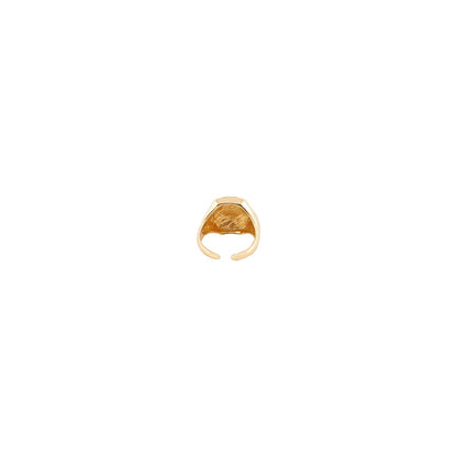 Dainty Daisy Signet Ring