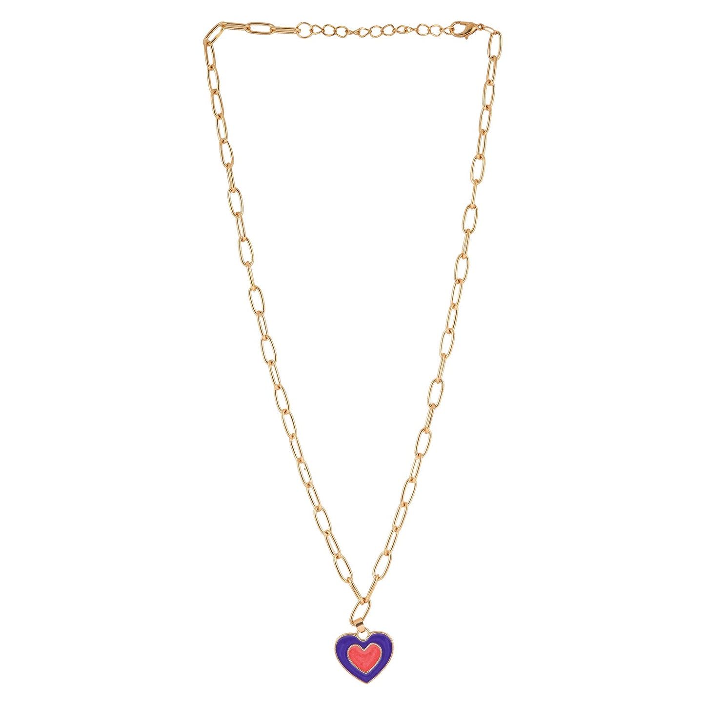 Faye Blue Heart Necklace