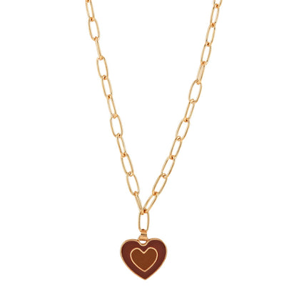 Faye Full Red Heart Necklace