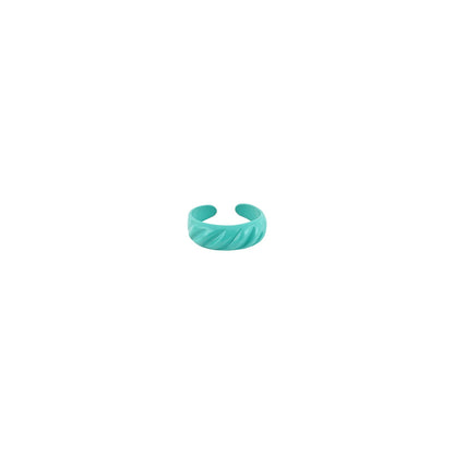 Turquoise Truffle Croissant Ring