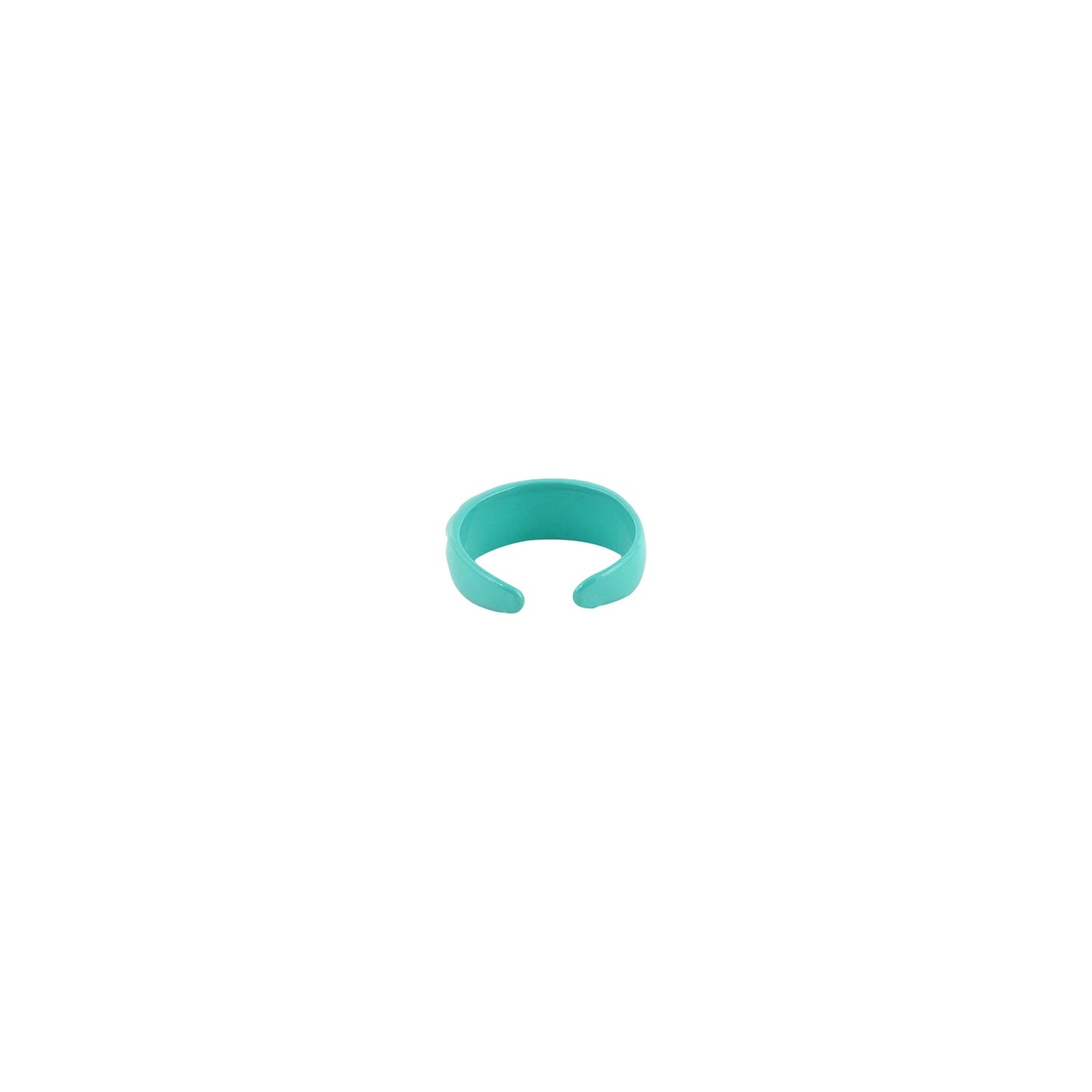 Turquoise Truffle Croissant Ring