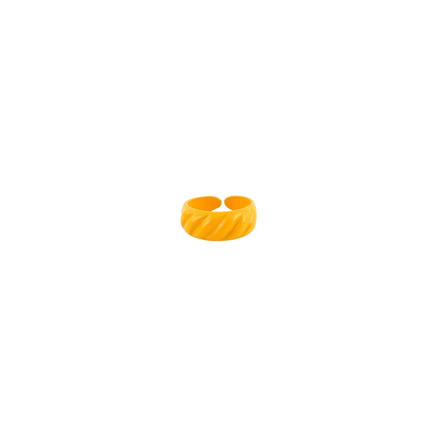 Yellow Truffle Croissant Ring
