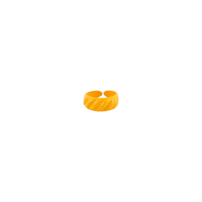 Yellow Truffle Croissant Ring