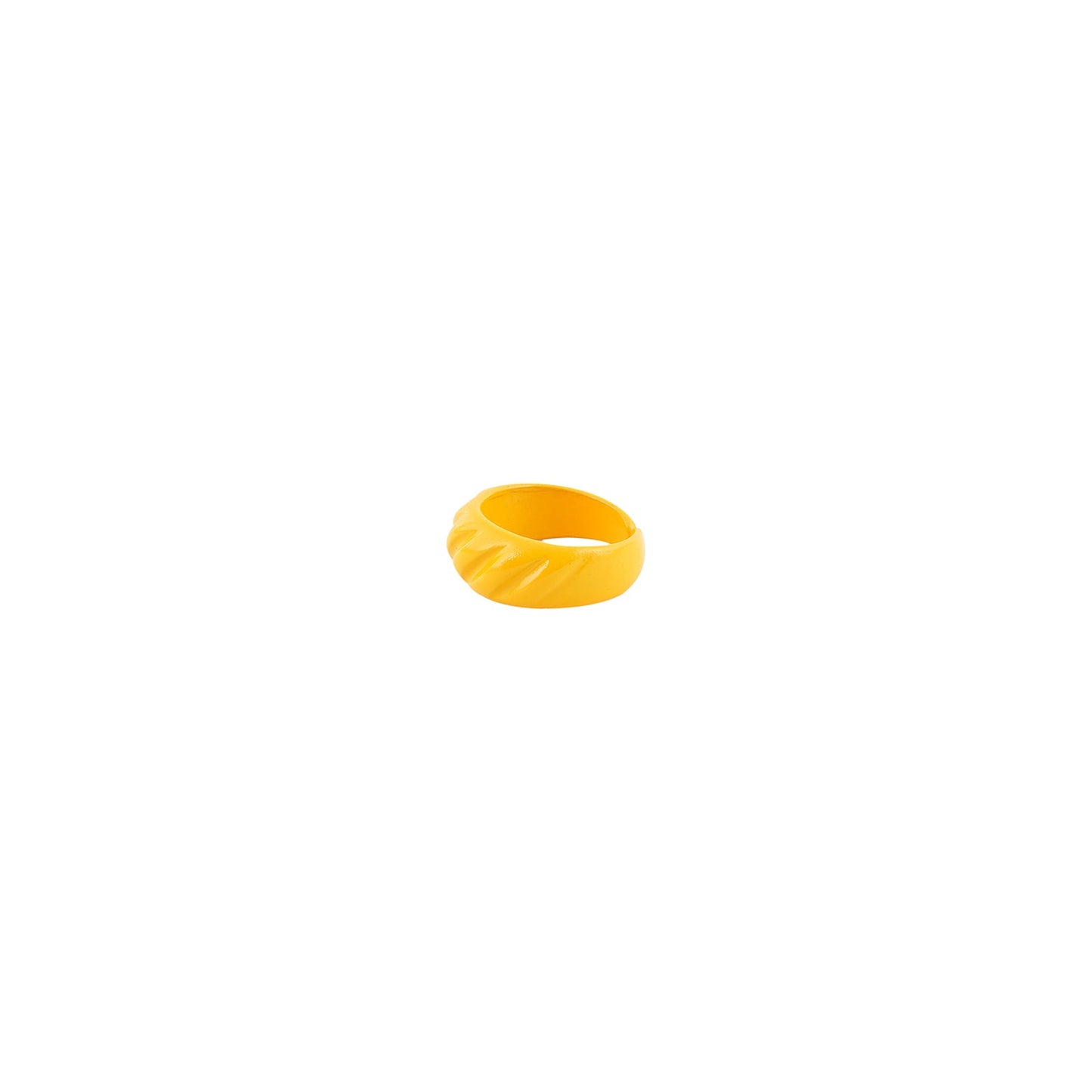 Yellow Truffle Croissant Ring