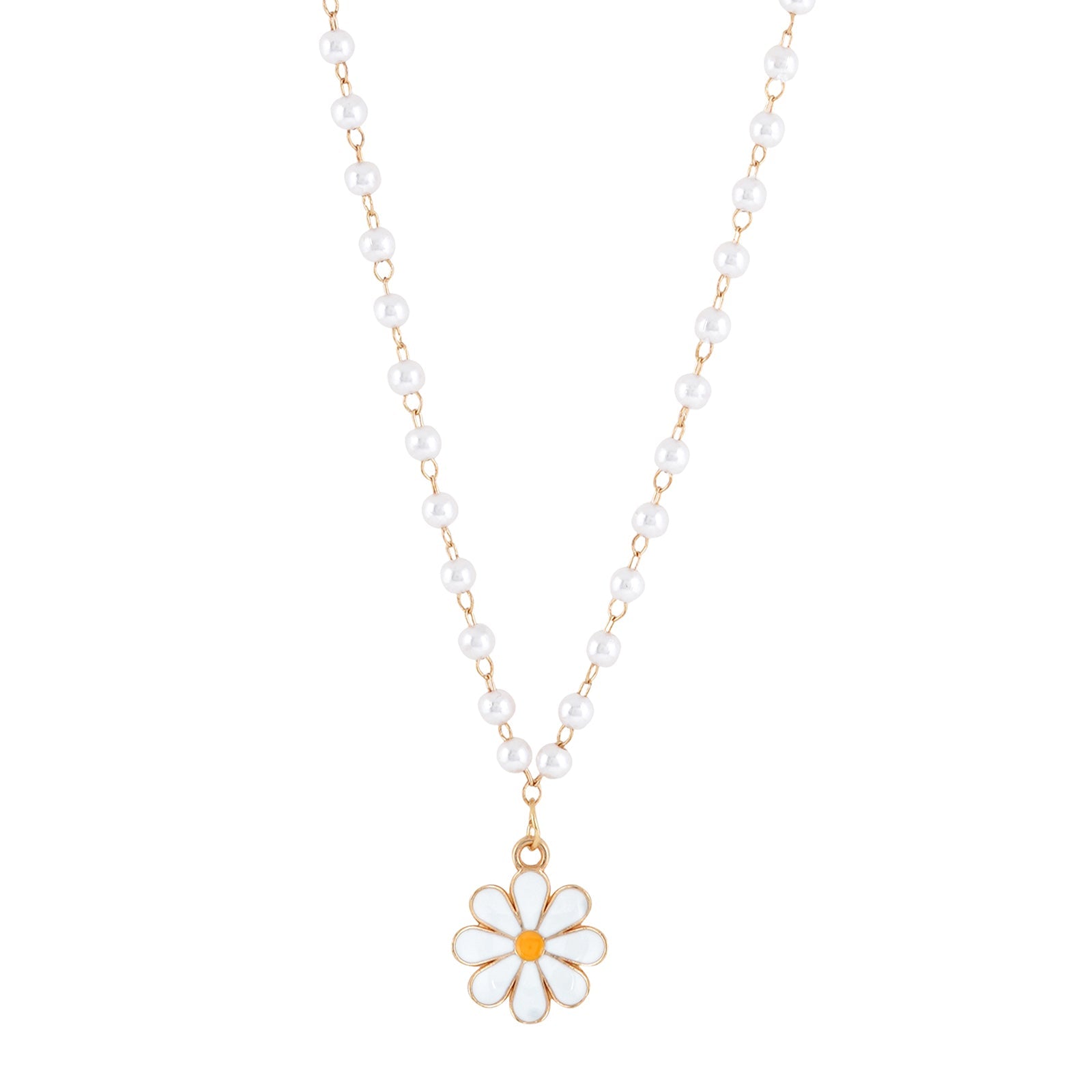 Vega Daisy Pearl Necklace