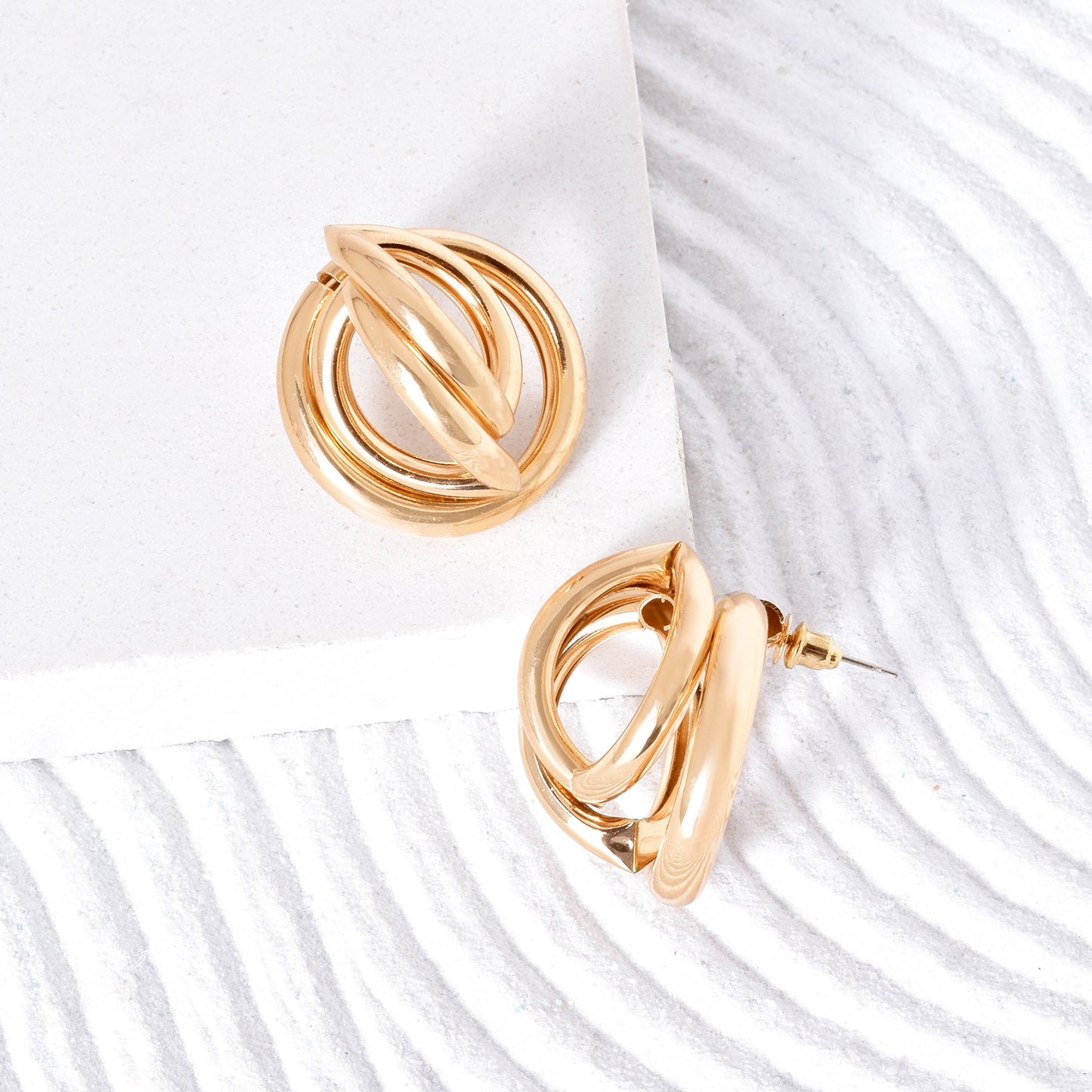 Sapphira Gold Earrings