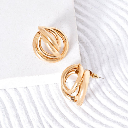 Sapphira Gold Earrings