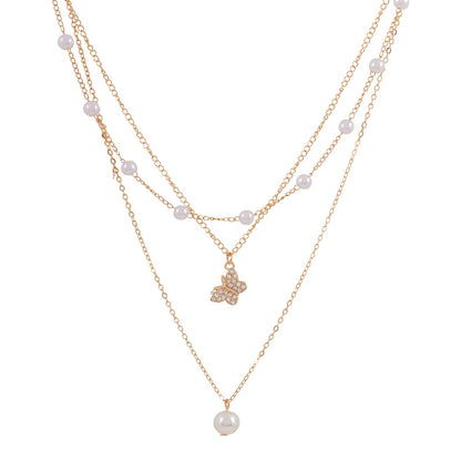 Sirena Pearl Gold Necklace
