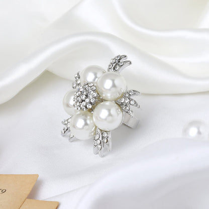 Pearlena Pearl Silver Ring