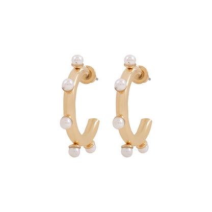 Lagune Pearl Gold Earrings