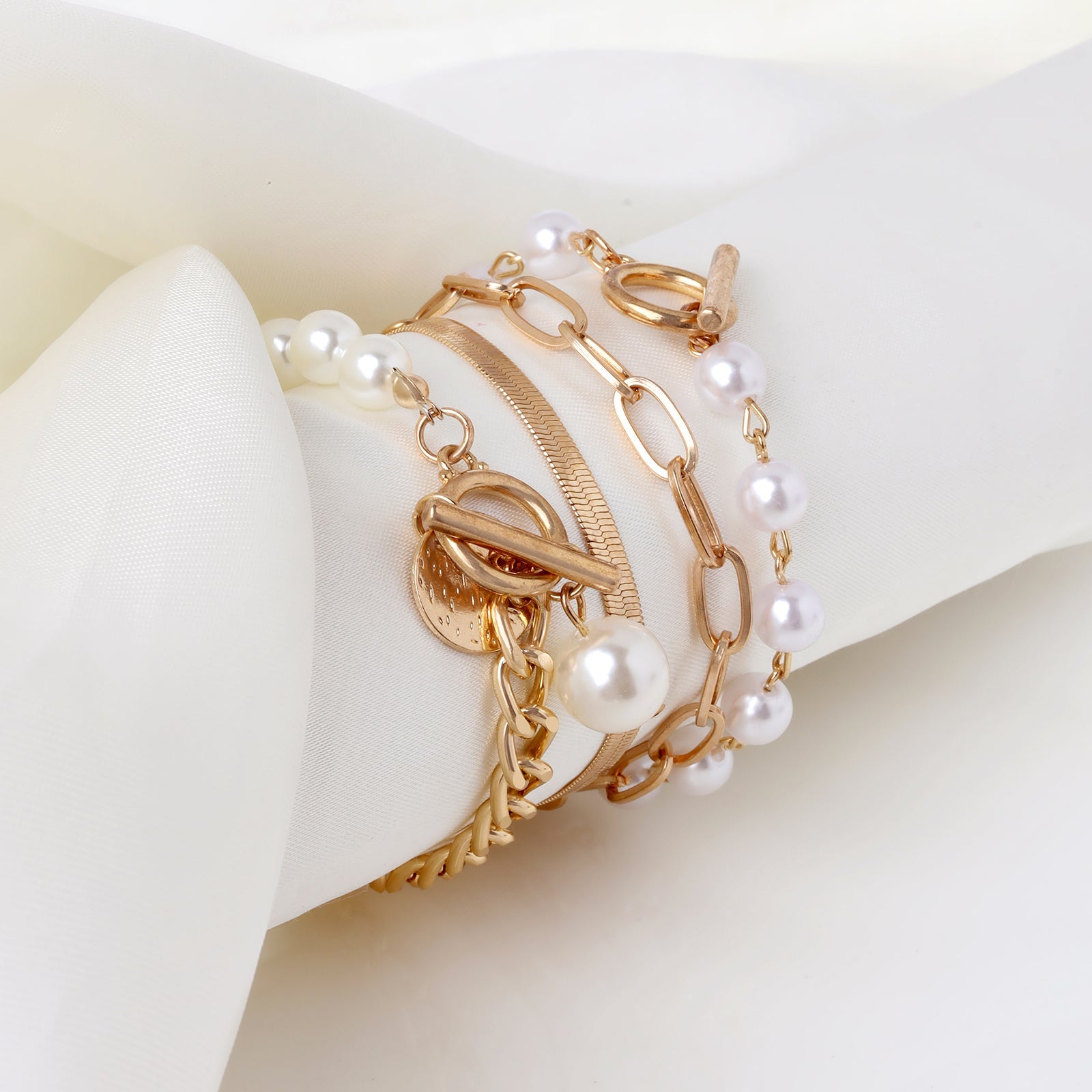Ninetta Gold Bracelet Set