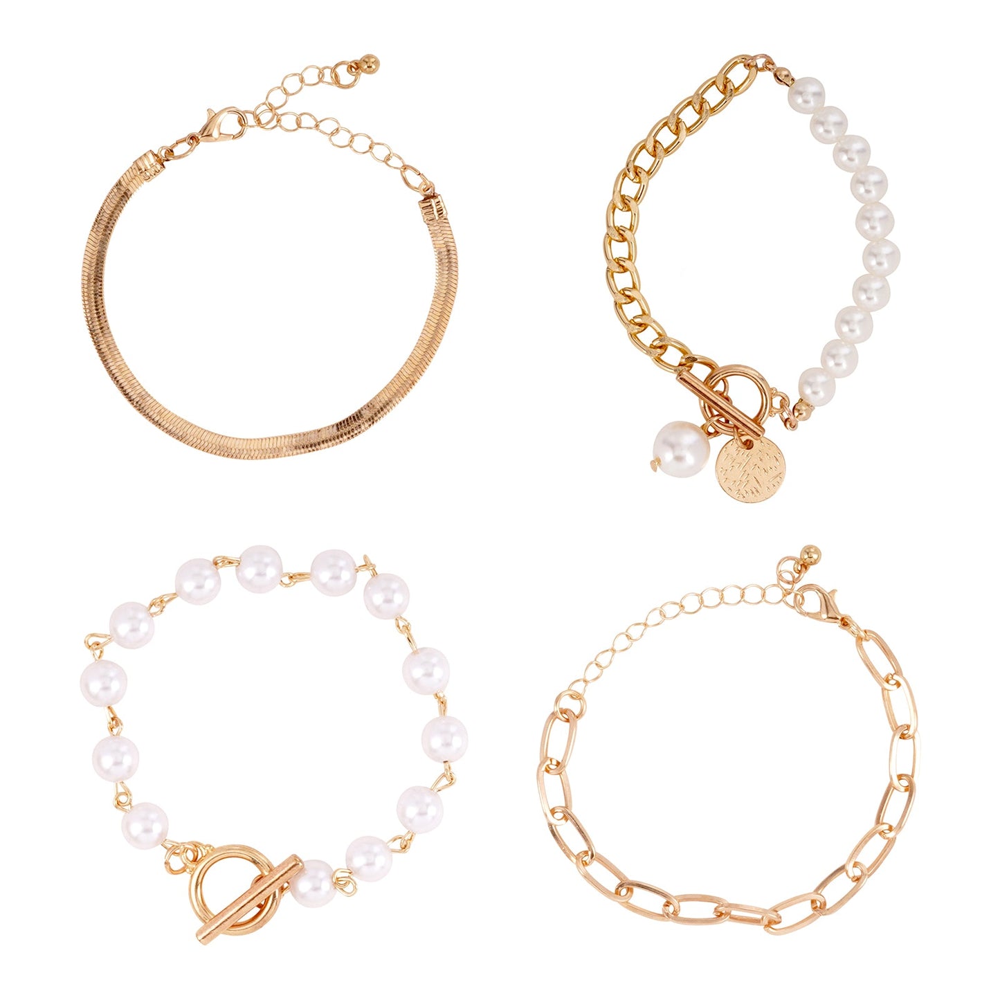 Ninetta Gold Bracelet Set