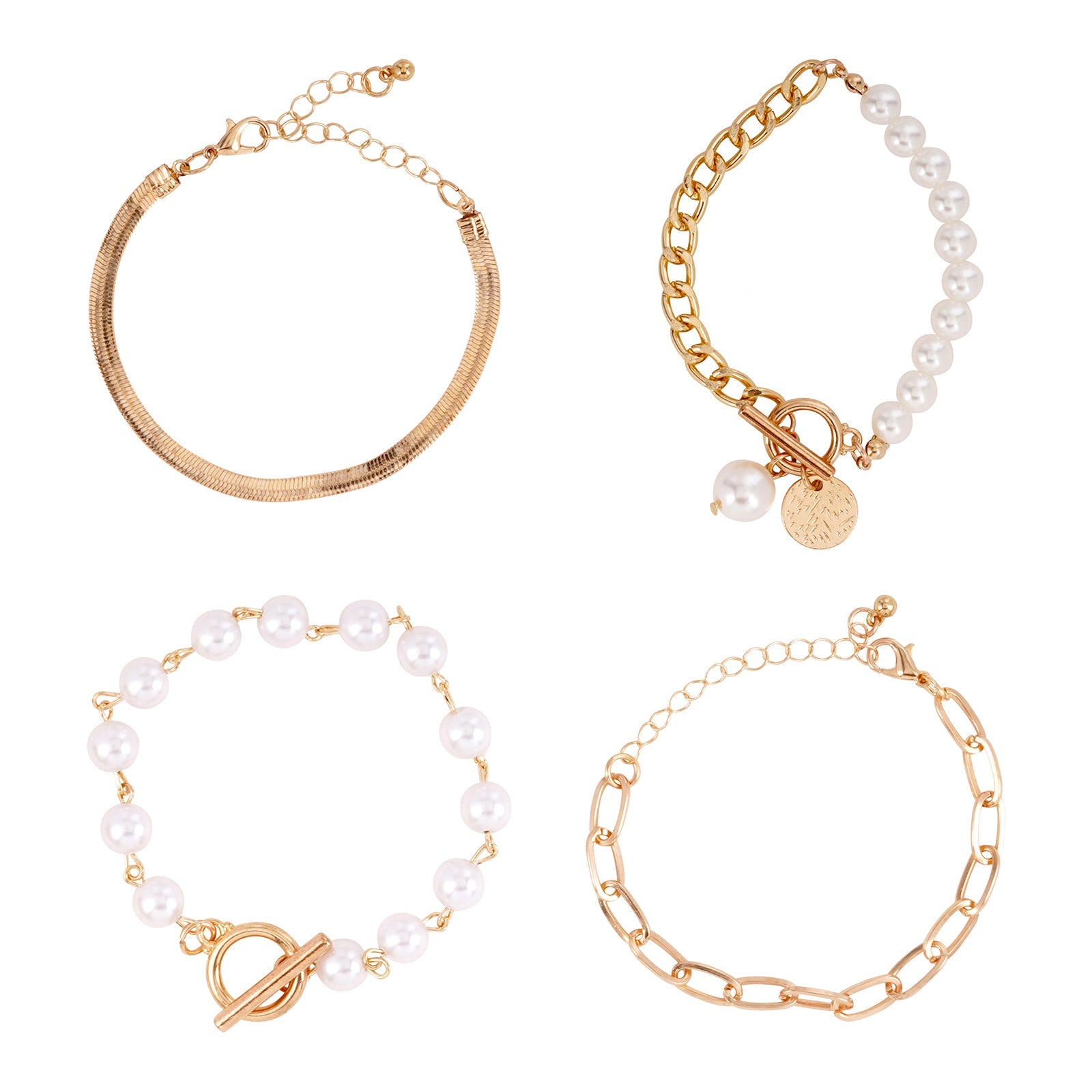Ninetta Gold Bracelet Set