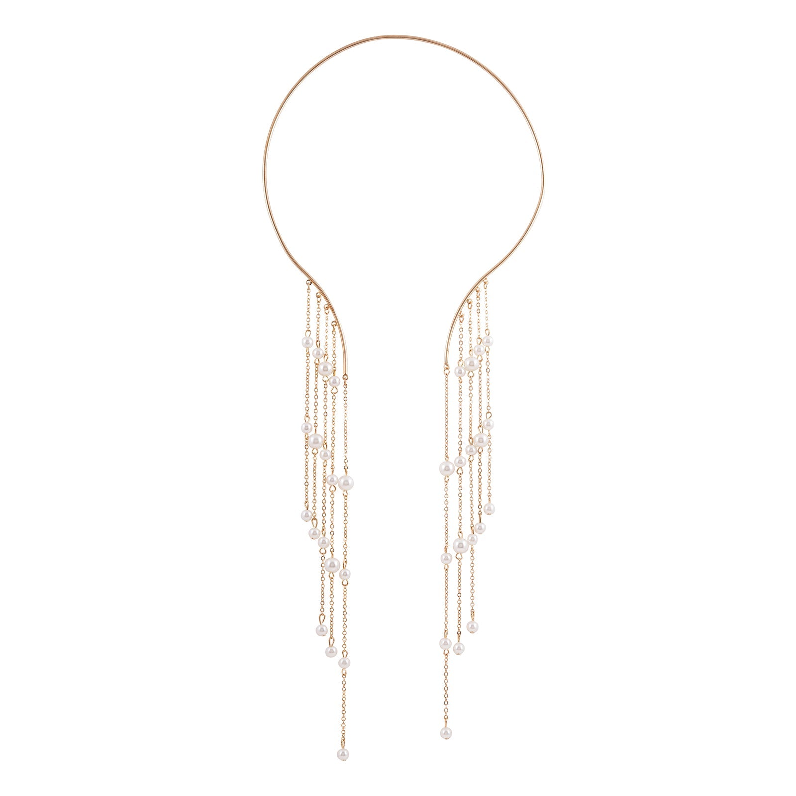Aegle Golden Pearl Necklace
