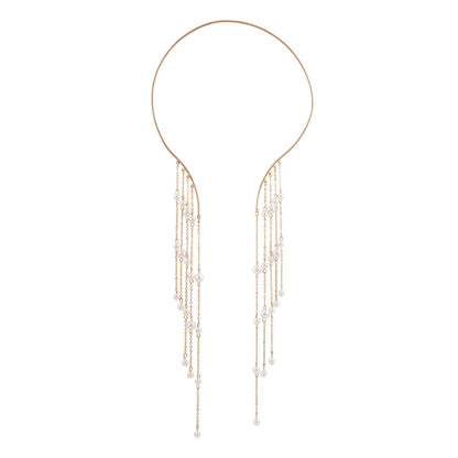Aegle Golden Pearl Necklace