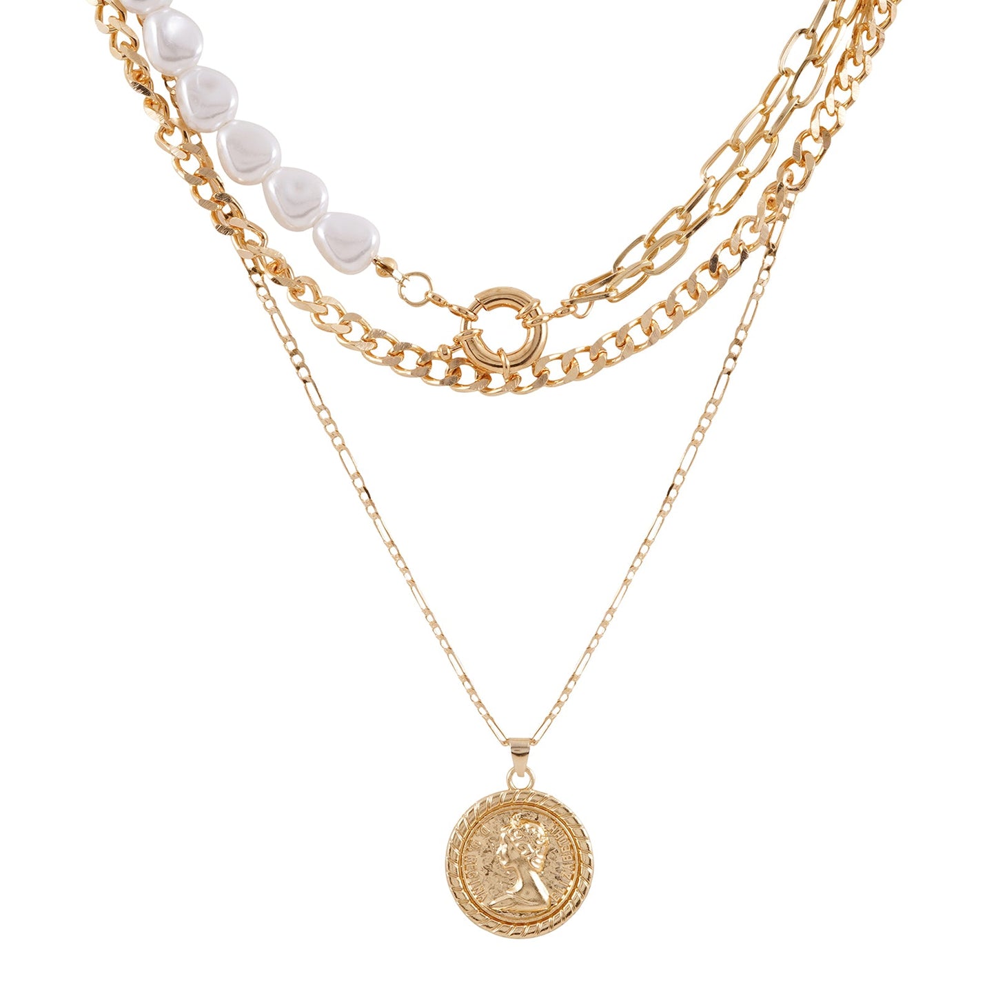 Aella Gold Necklace Set