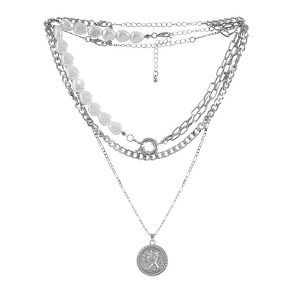 Aella Silver Necklace Set