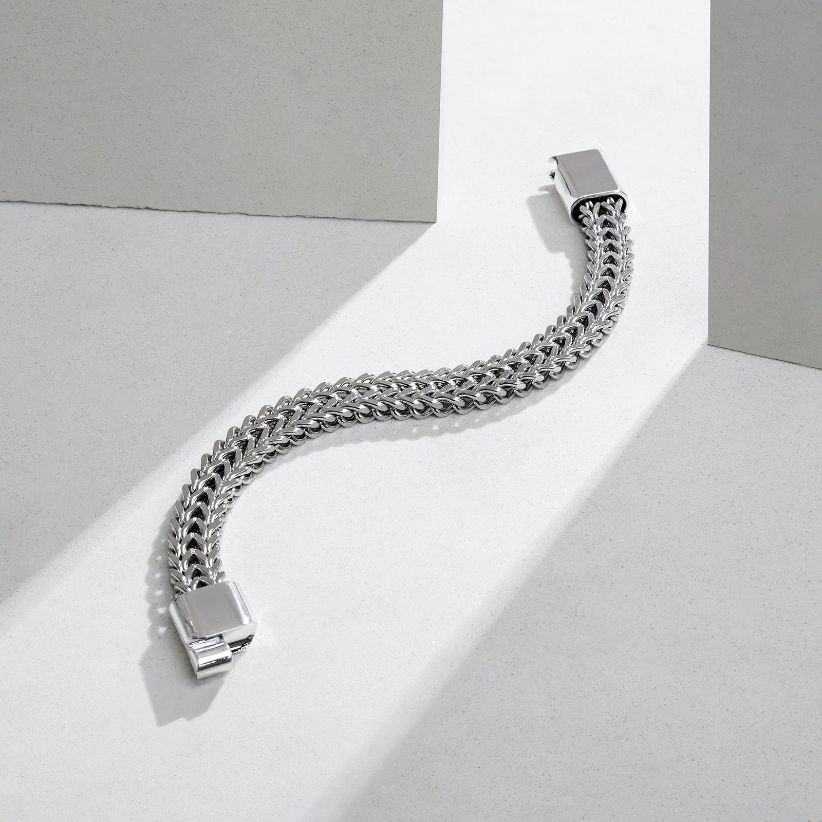 Perseus Silver Stainless Steel Chain Bracelet