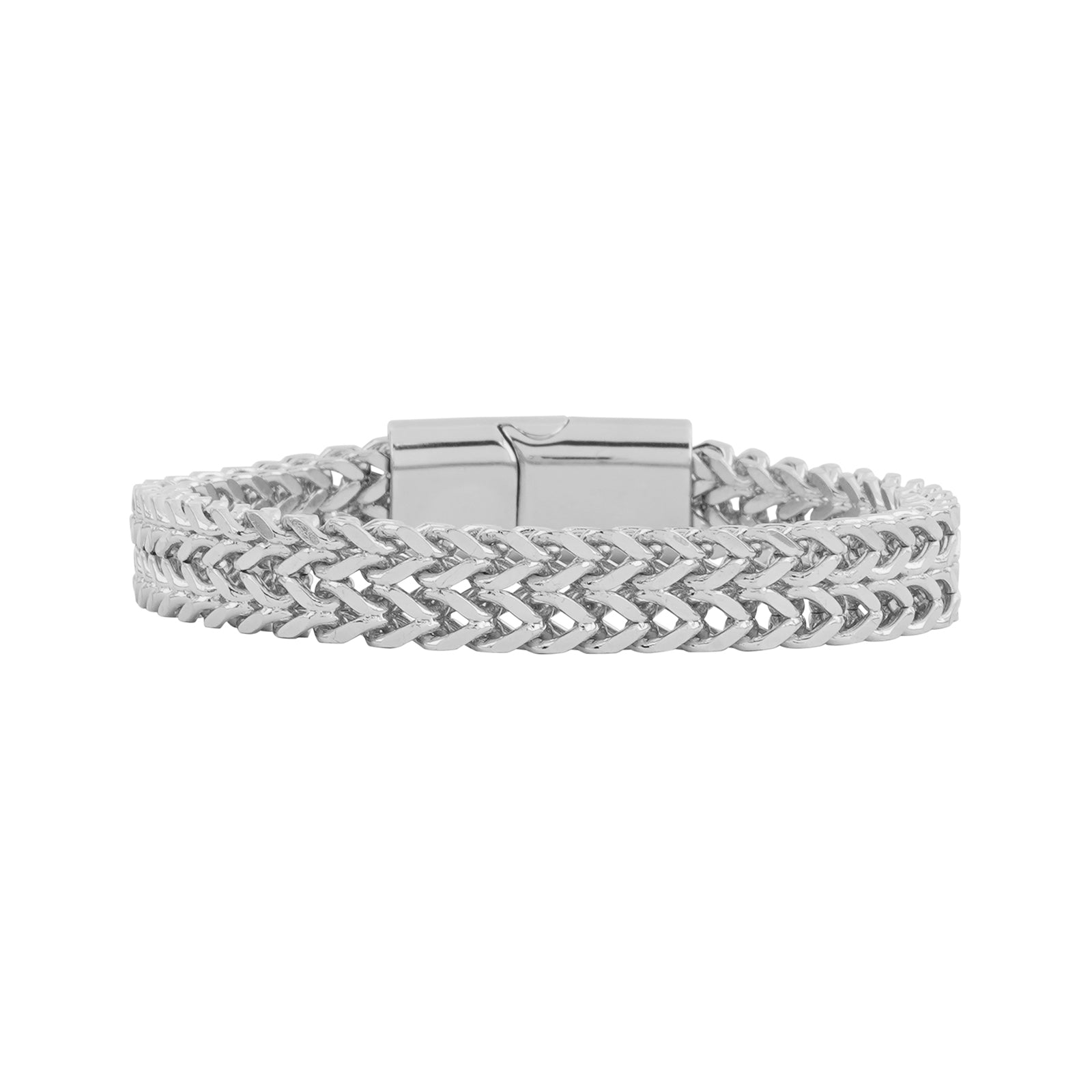 Perseus Silver Stainless Steel Chain Bracelet