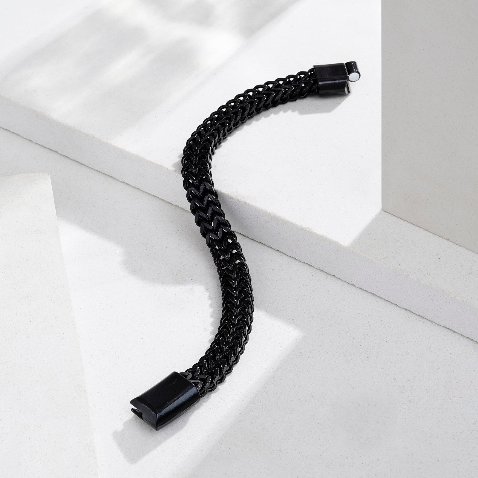Perseus Black Stainless Steel Chain Bracelet
