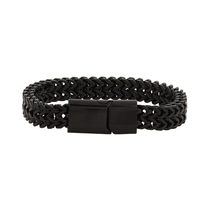 Perseus Black Stainless Steel Chain Bracelet