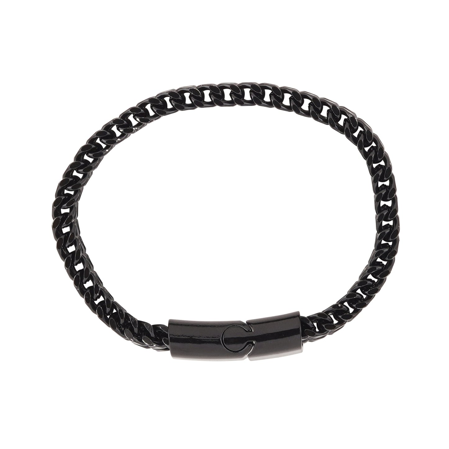 Perseus Black Stainless Steel Chain Bracelet
