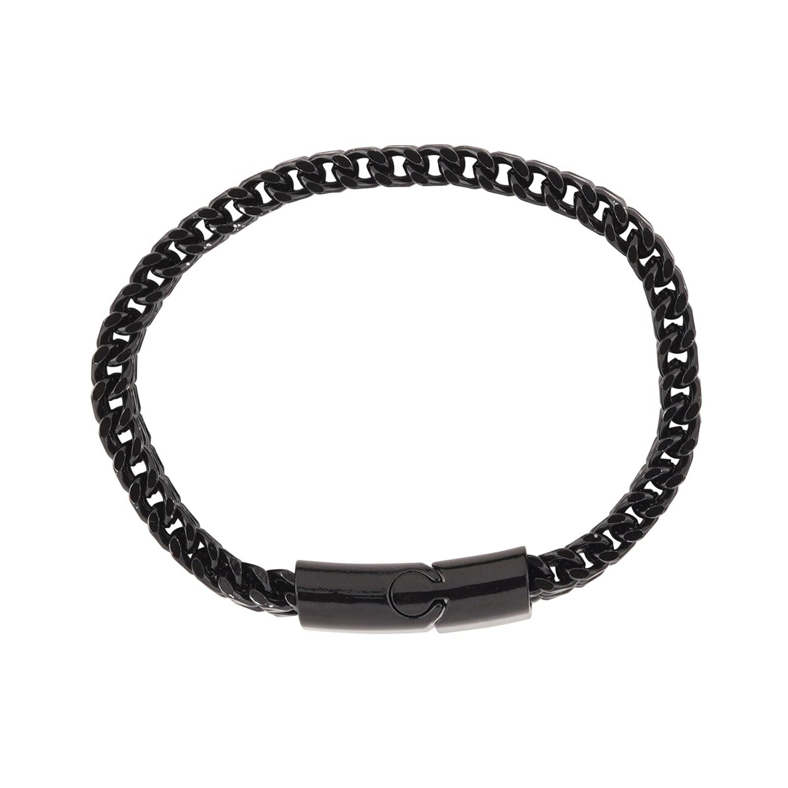 Perseus Black Stainless Steel Chain Bracelet