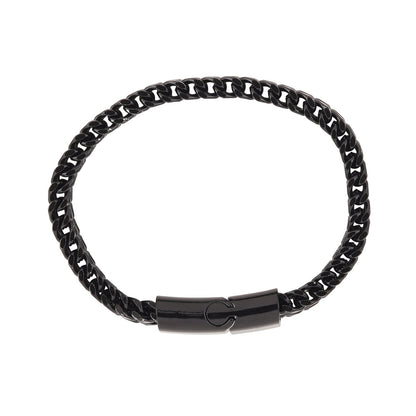 Perseus Black Stainless Steel Chain Bracelet