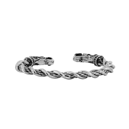 Atlas Silver Dragon Head Bracelet