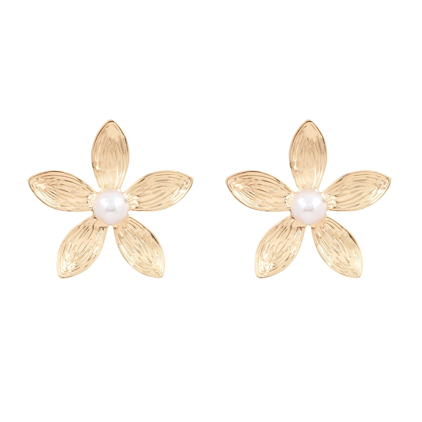 Oleander Gold Earrings