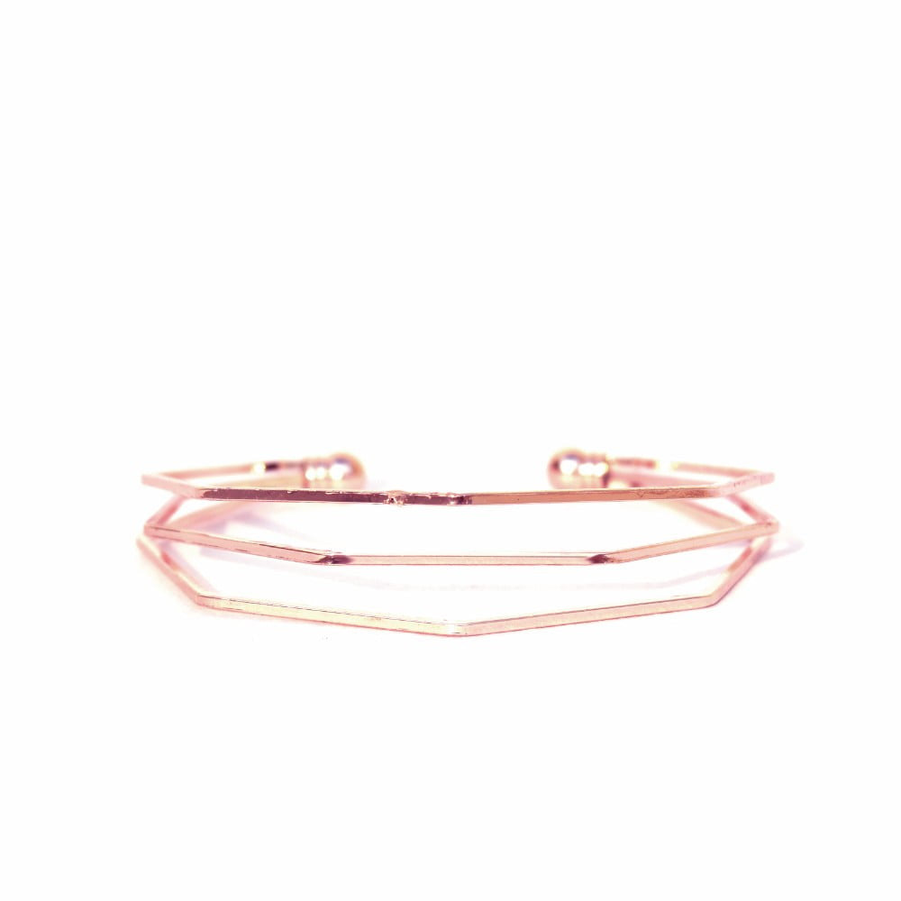 Hexagon Rosegold Bracelet - Joker & Witch