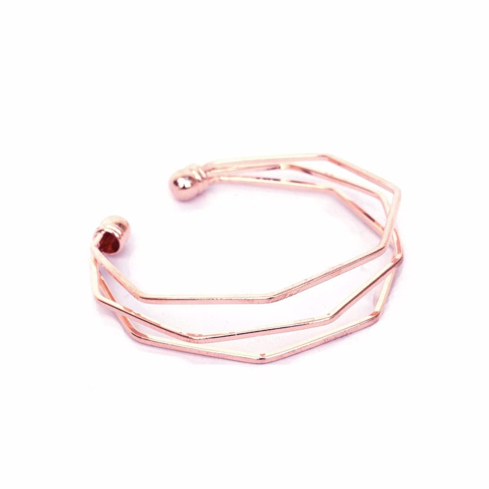 Hexagon Rosegold Bracelet - Joker & Witch