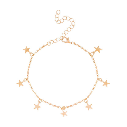 Stargaze Gold Star Anklet