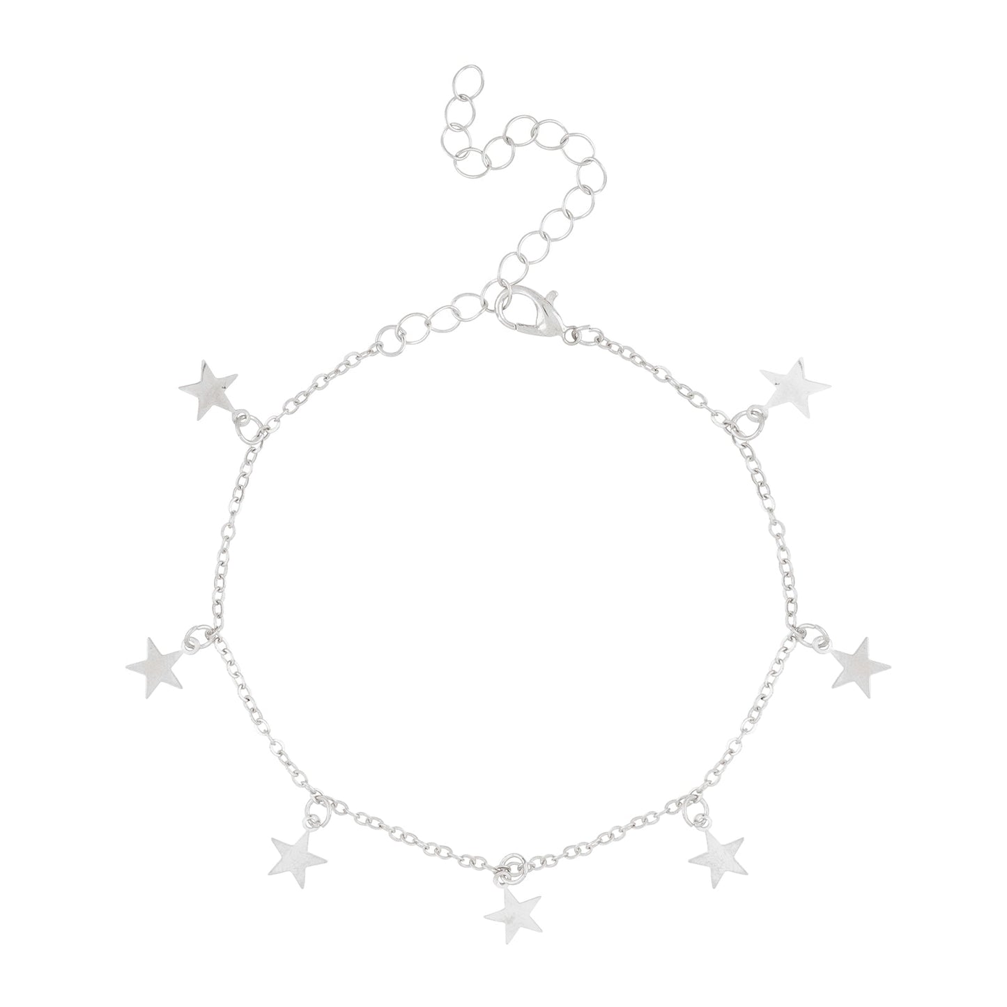 Stargaze Silver Star Anklet