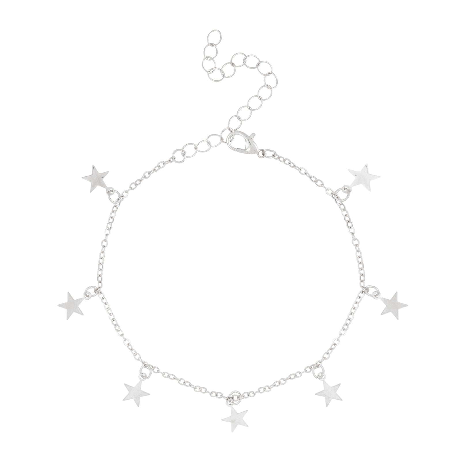 Stargaze Silver Star Anklet
