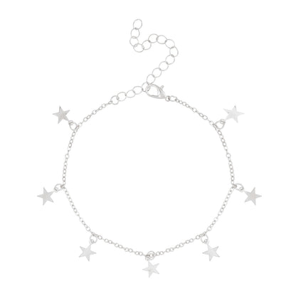 Stargaze Silver Star Anklet