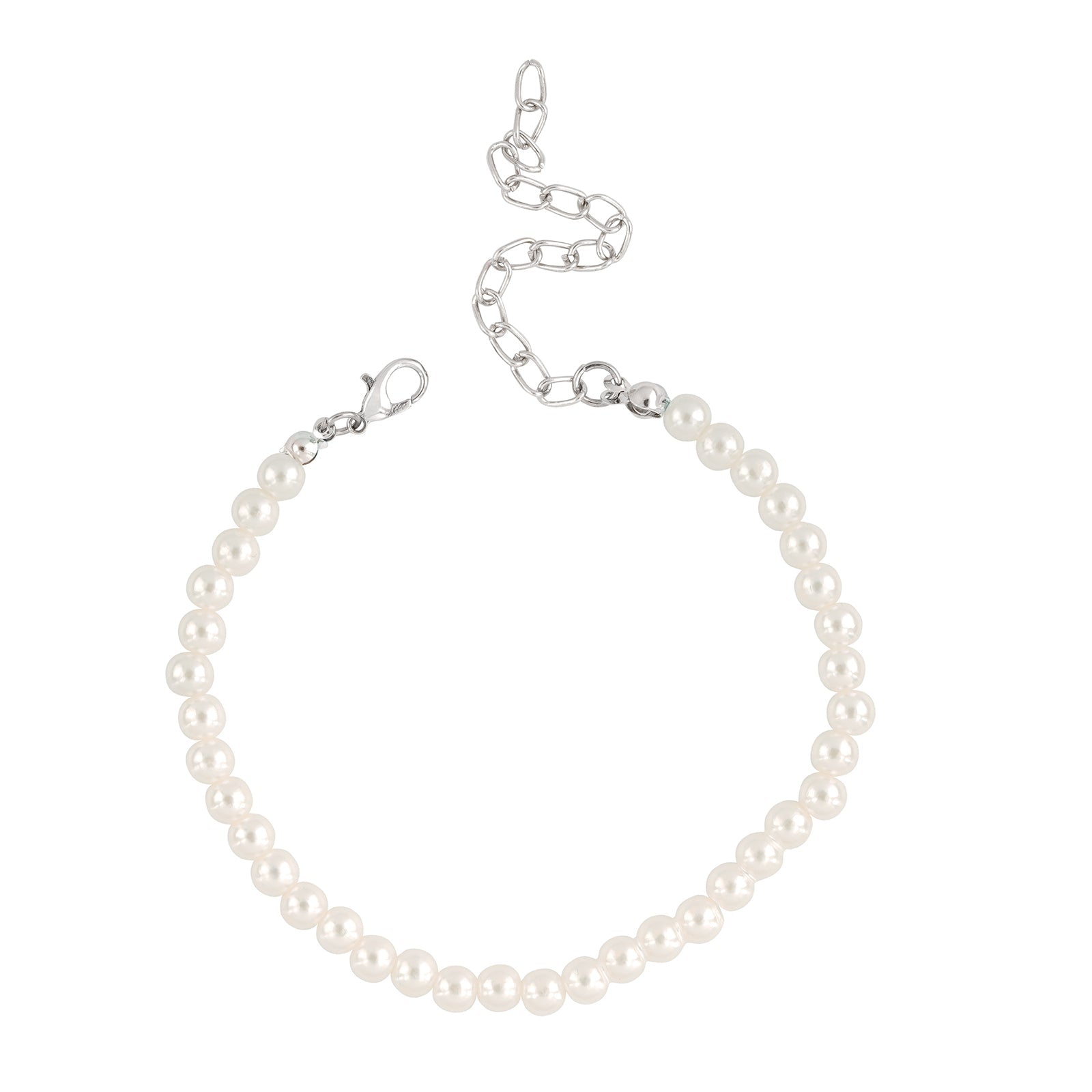 Oyster and Pearls Anklet - Set of 2