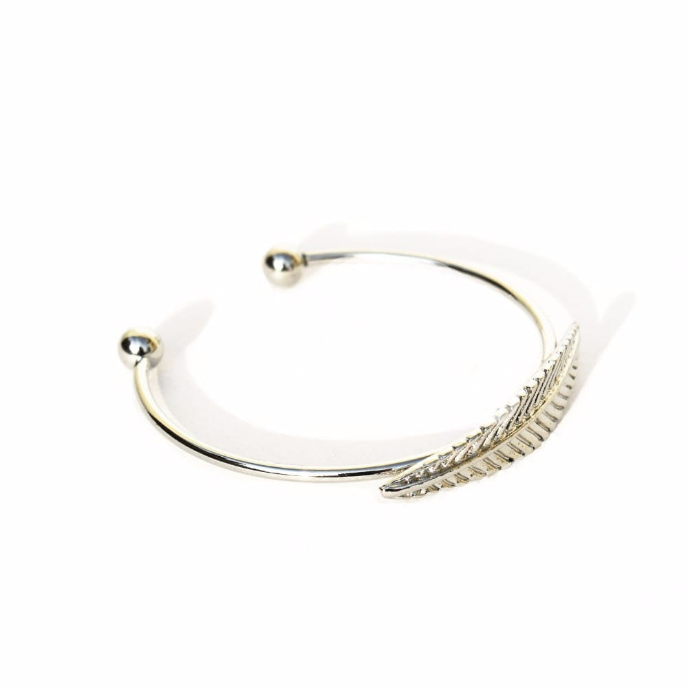 Single Leaf Silver Bracelet - Joker & Witch