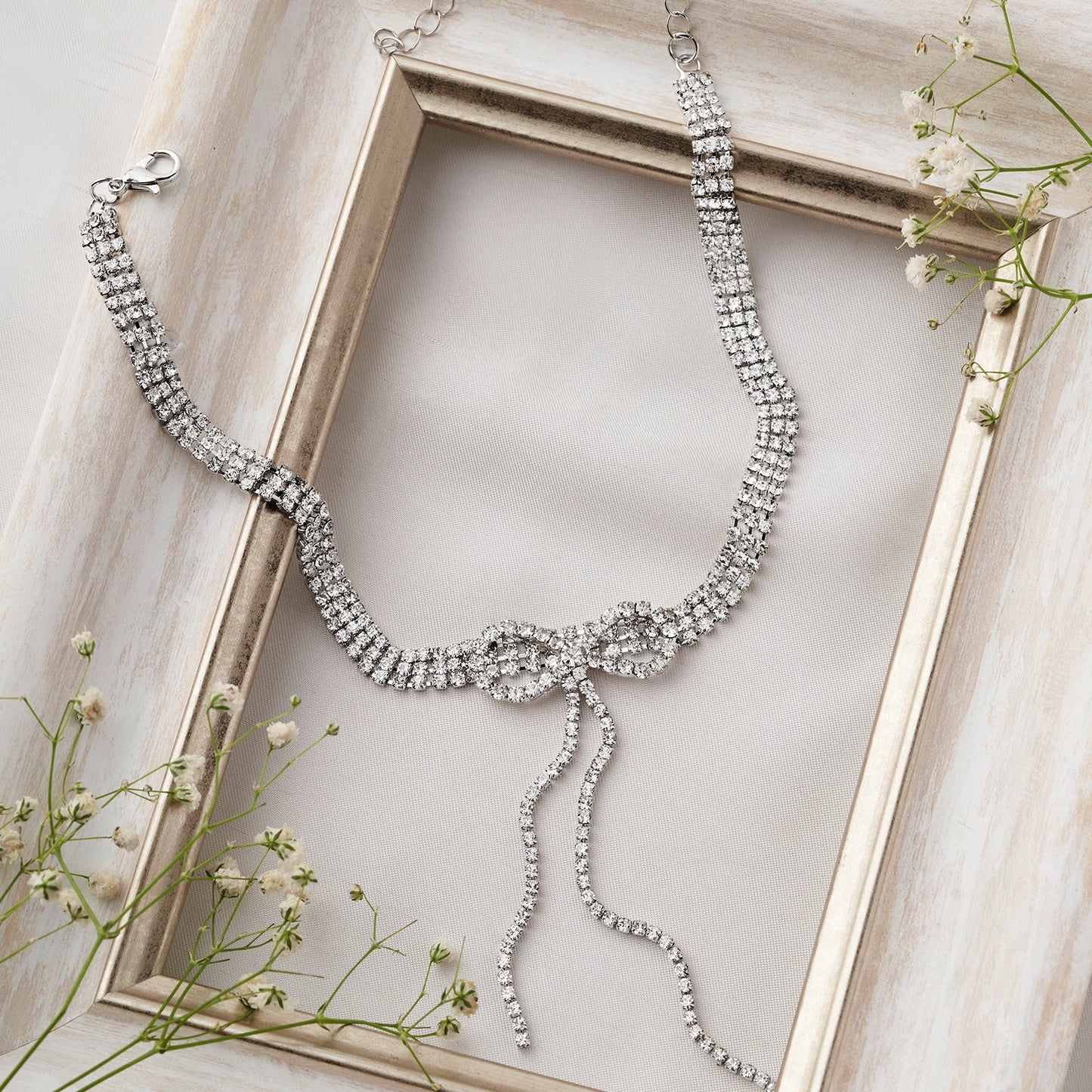 Delphine Bow Style Necklace